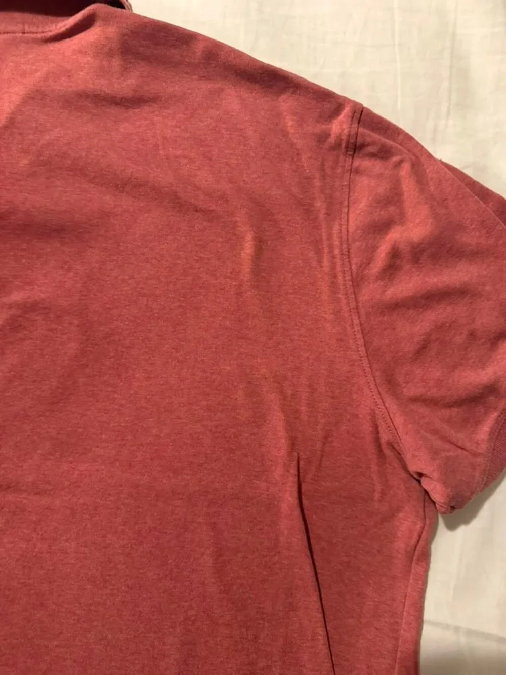 Banana Republic Men's Polo Shirt XL Salmon Pink Cotton Short Sleeve Classic